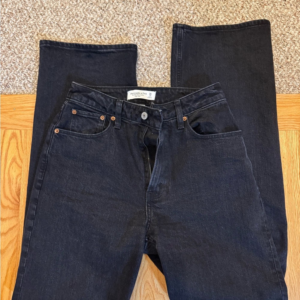 Abercrombie and Fitch Black high rise Jeans
